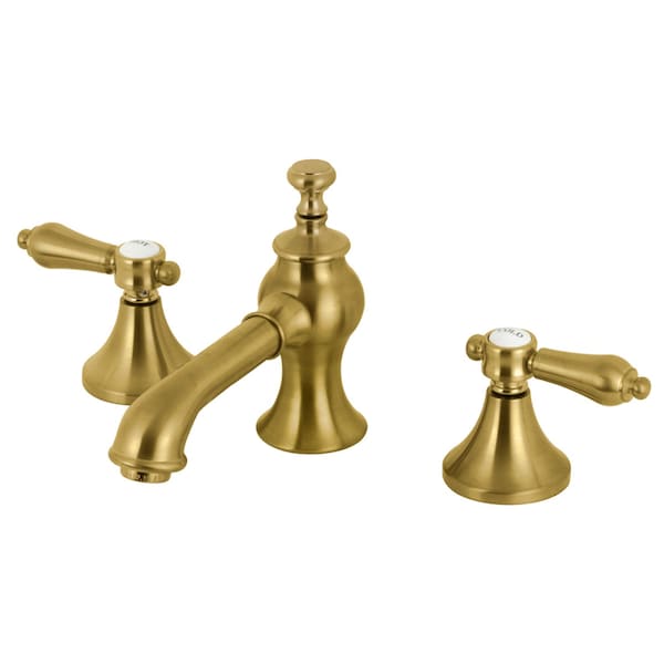 KC7067BAL Heirloom 8" Widespread Bathroom Faucet, Brushed Brass